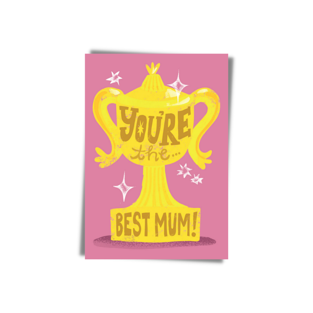 GREETING CARD: Trophy- Best Mum