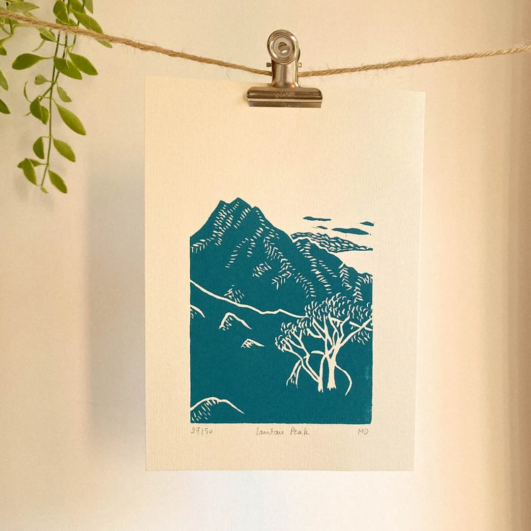 COULEUR AUBE PRINT: Lantau Peak Linoprint (available in 5 colours)