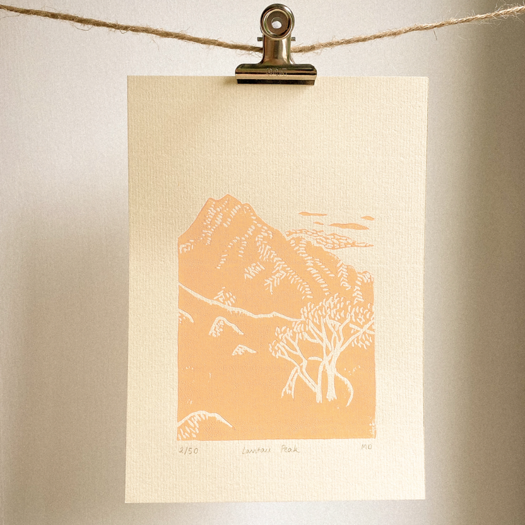 COULEUR AUBE PRINT: Lantau Peak Linoprint (available in 5 colours)