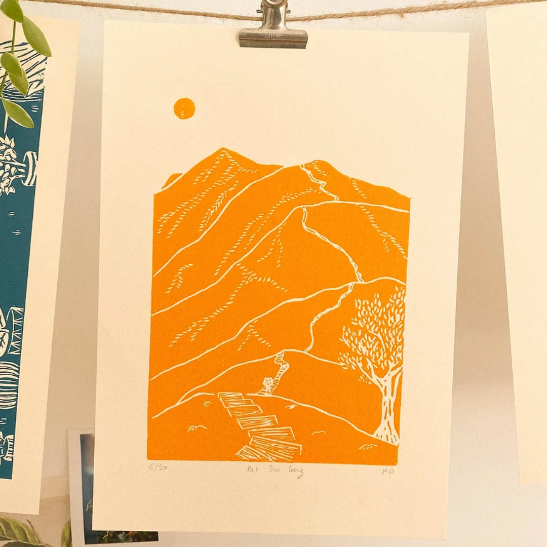 COULEUR AUBE PRINT: Pat Sin Leng Linoprint (available in 4 colours)