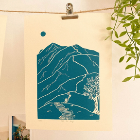 COULEUR AUBE PRINT: Pat Sin Leng Linoprint (available in 4 colours)