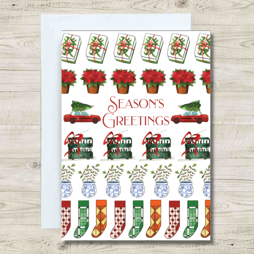 HONG KONG CHARITY CHRISTMAS CARD: Icons Season’s Greetings (10 pack)
