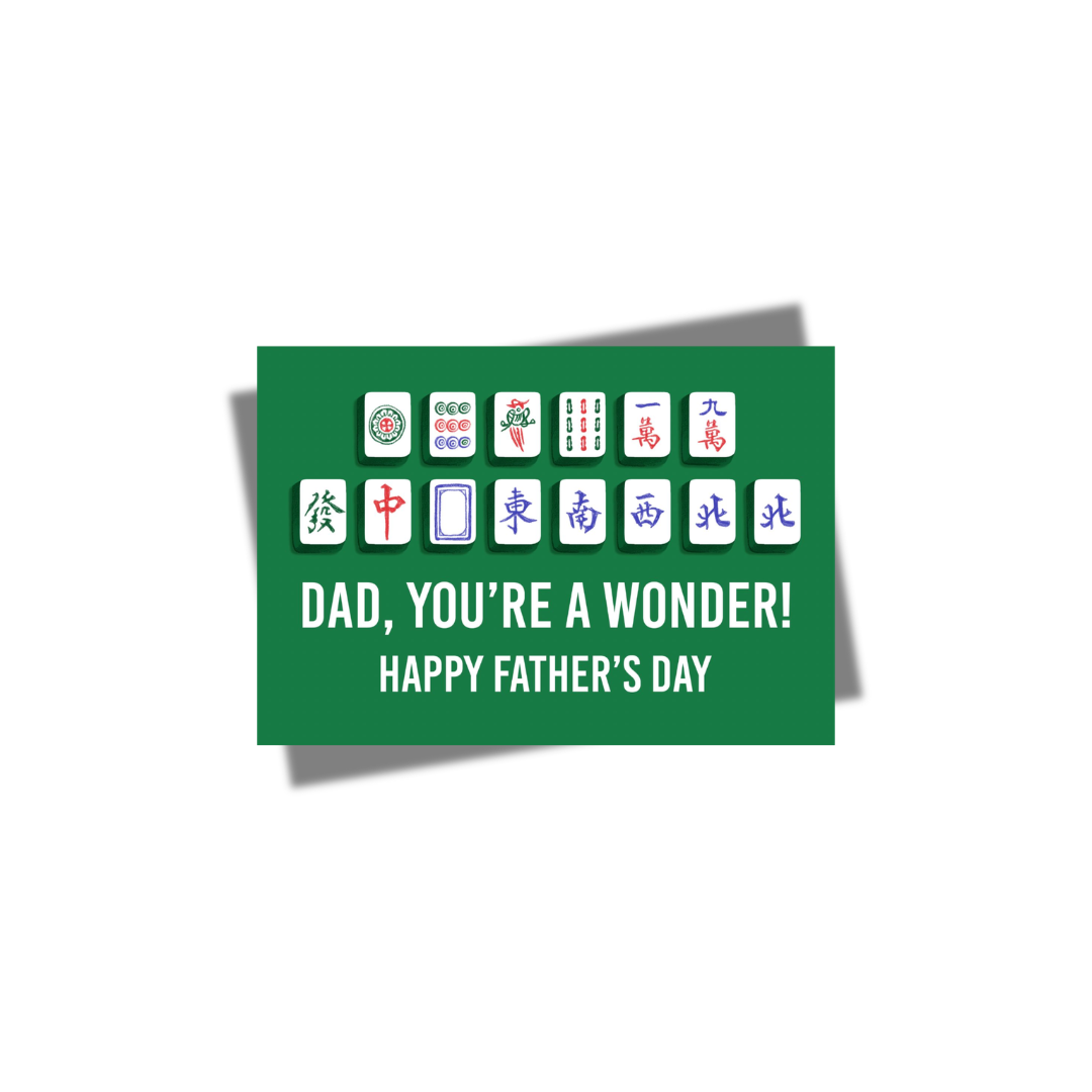 GREETING CARD: Father's Day- Mahjong Wonder!