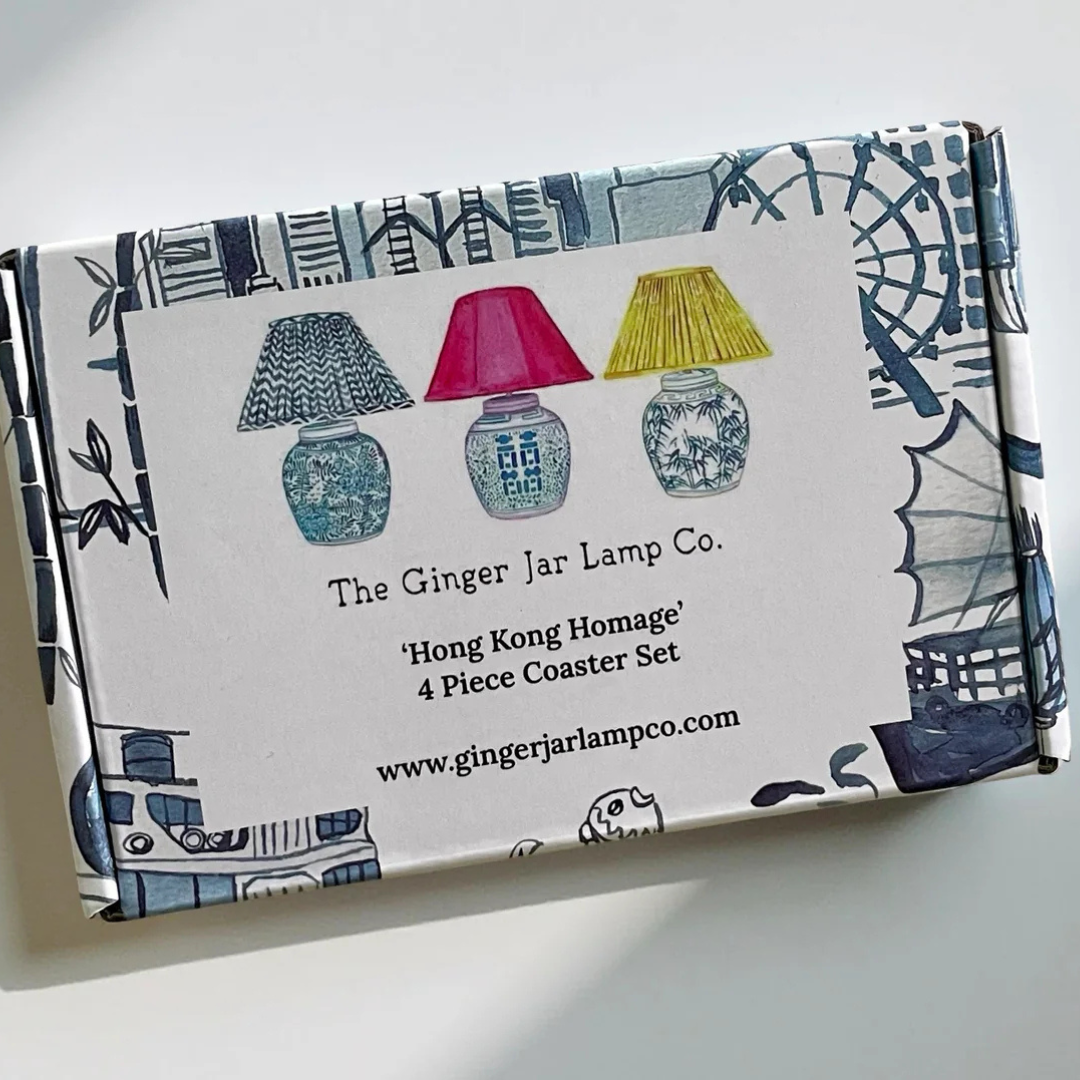 4 PIECE COASTER SET: Hong Kong Homage