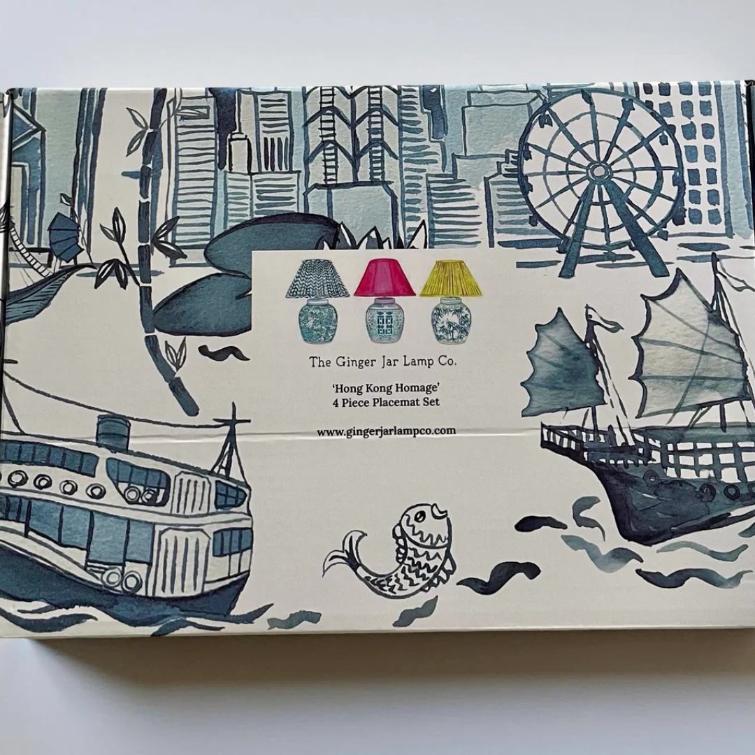 4 PC PLACEMAT SET: Hong Kong Homage