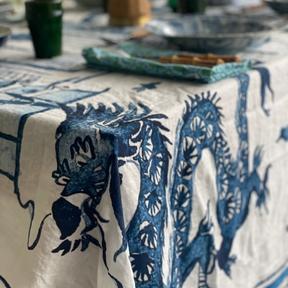 LINEN TABLECLOTH: Hong Kong Homage