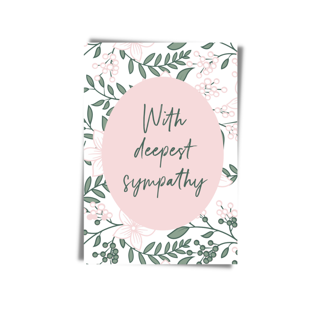 GREETING CARD: Floral- With Deepest Sympathy