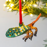 HAND PAINTED GLASS DECORATION: Lantern Bug
