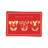 GREETING CARD: Welcome Little One - Onesies (3 colours)