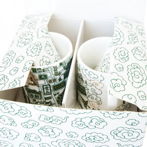 ESPRESSO CUPS: HK & Kowloon Willow Espresso Cups & Saucers (Set of 2)