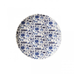 CERAMIC PLATE: Set of 4 HK Toile 10.5" Dinner Plate (3 colours)