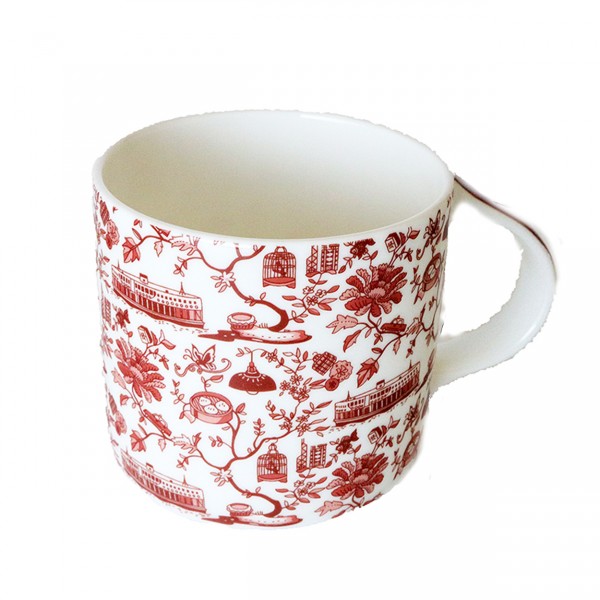 CERAMIC MUG: HK Toile (2 colours)