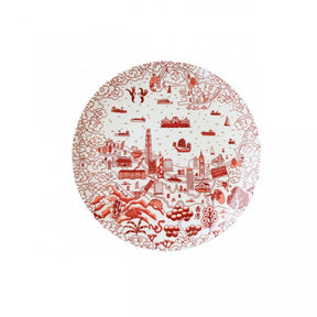 CERAMIC PLATE: Set of 4 HK Willow 10.5" Dinner Plate (2 colours)