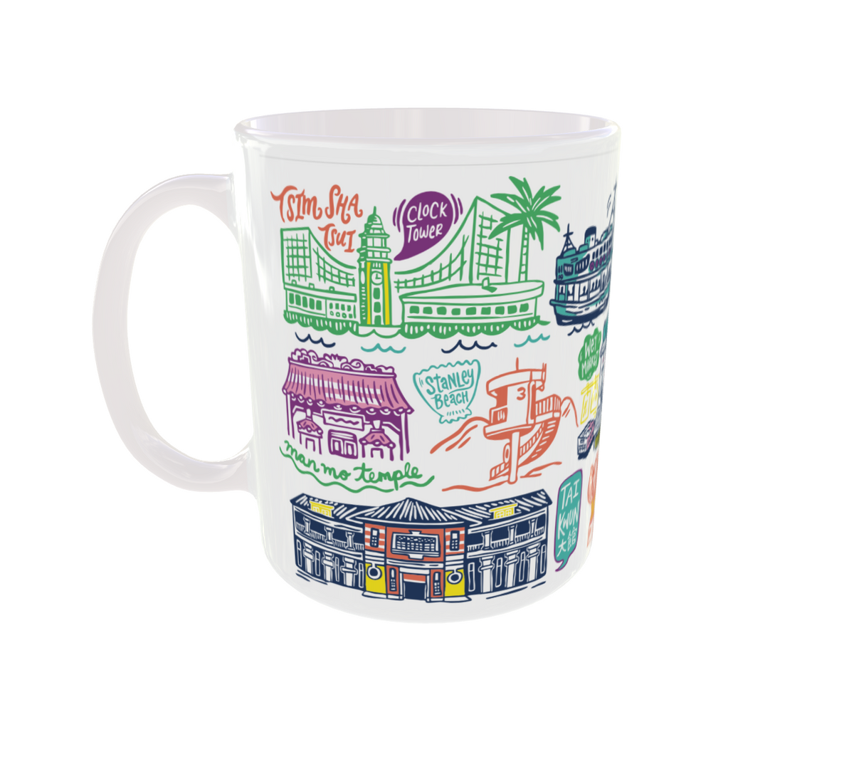 CERAMIC MUG: Colourful Hong Kong
