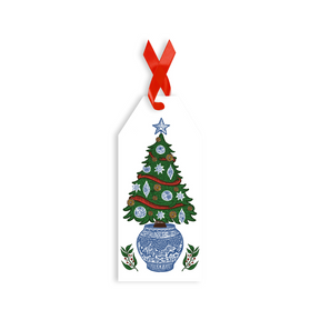 CHRISTMAS GIFT WRAP & TAGS: Festive Chinoiserie (10 sheets + 20 tags)
