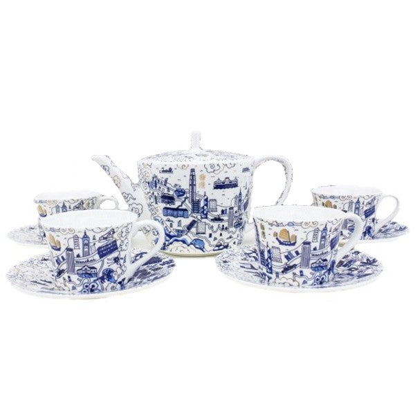 TEA SET: HK & Kowloon Willow Tea Set  (2 colours)