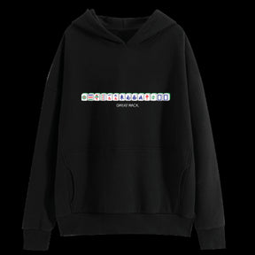 PERSONALISED HOODIE: Mahjong Design (BLACK)