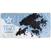 Light Steel Blue HK TRAIL MAP Microfibre Towel (5 designs)