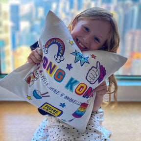 PERSONALISED CUSHION: Friendship Rainbow