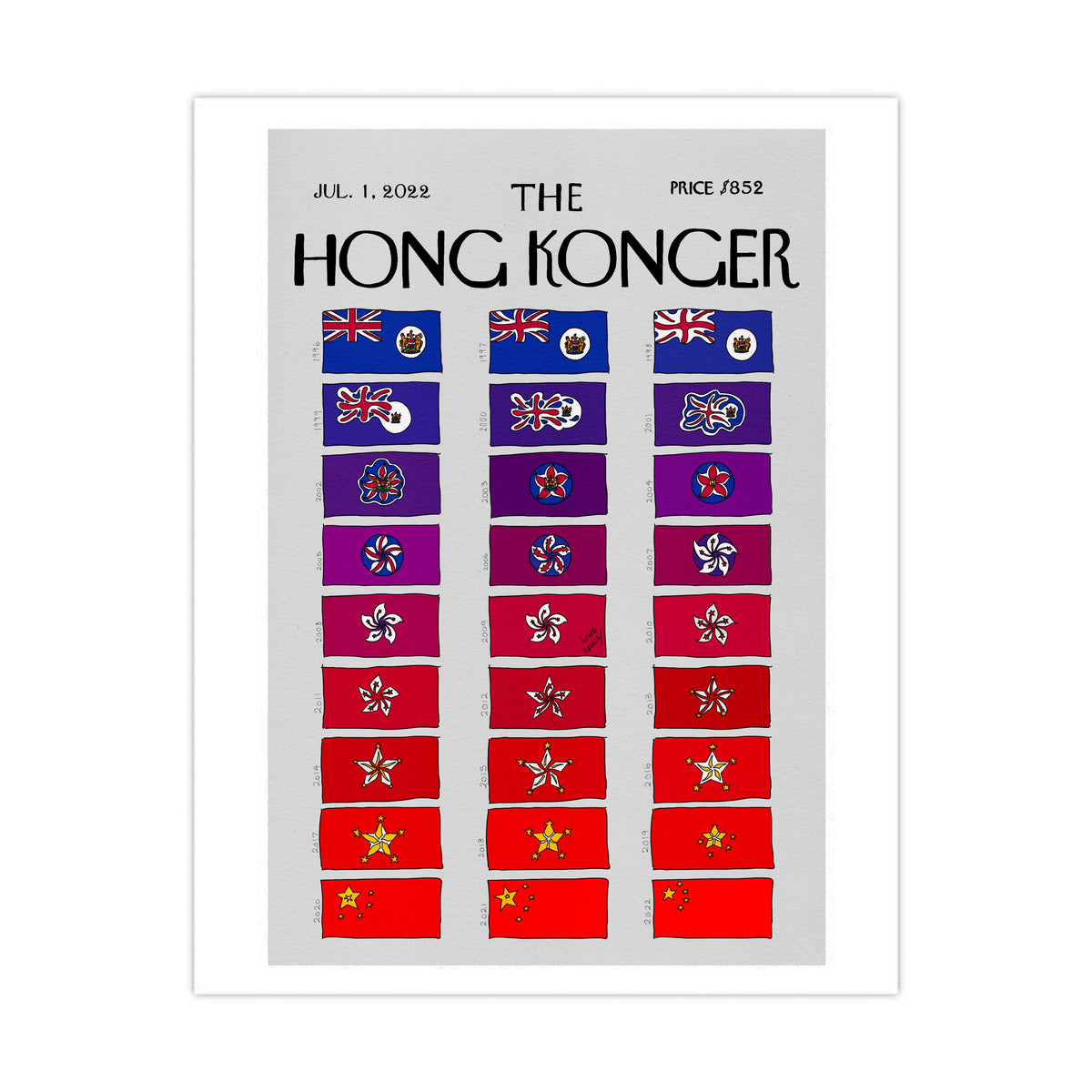 Sophia Hotung Print: Flagpolar