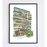 Natalie Hui Print: Wan Chai Corner Building