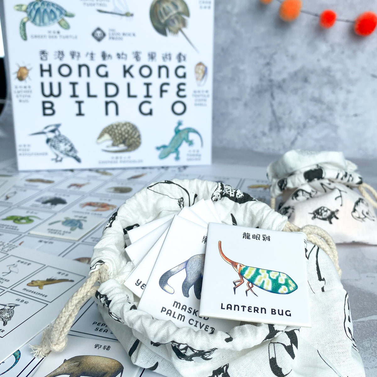 HONG KONG Wildlife Bingo Bilingual Edition