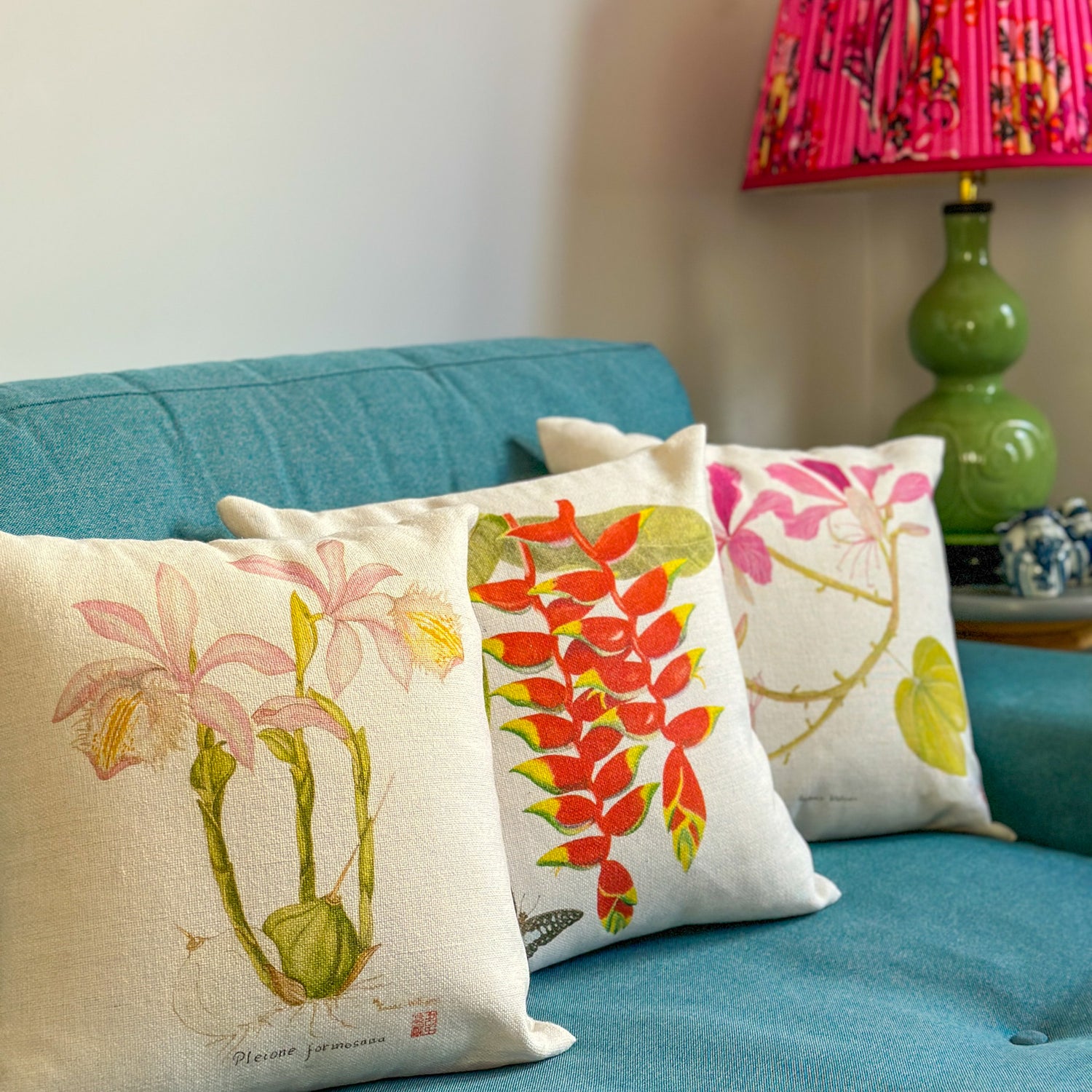 CUSHION SET Hong Kong Botanicals 3 Cushions (3 designs)