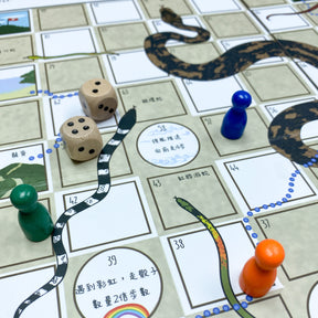 Snakes & Trails Board Game (Bilingual)