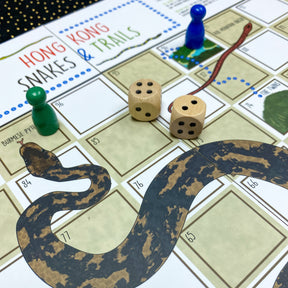 Snakes & Trails Board Game (Bilingual)