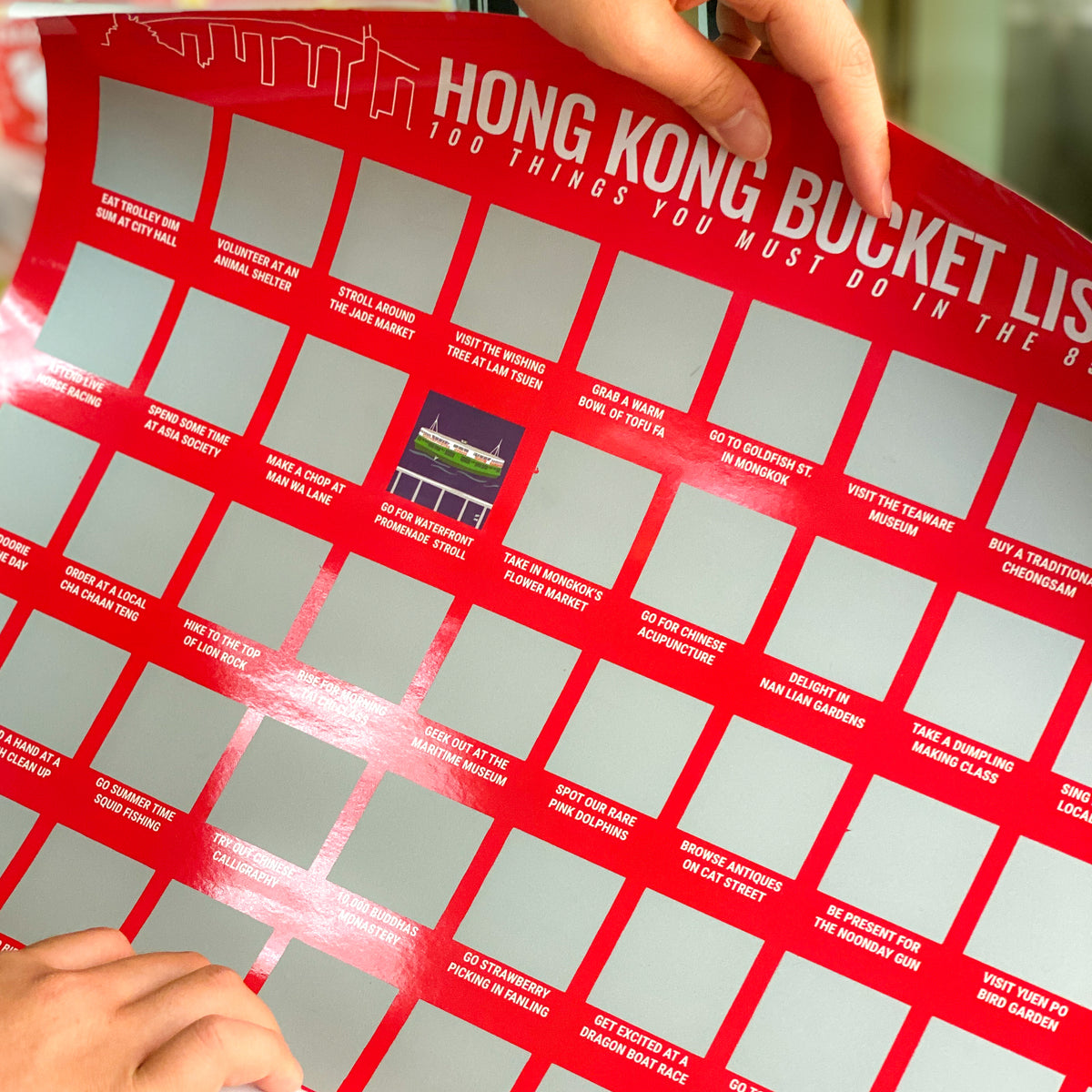 Hong Kong Scratch-Off Bucket List