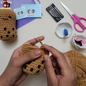 CROCHET PLUSHIE: Pearl Milk Tea