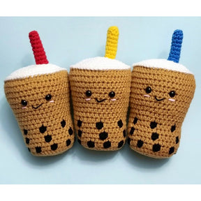 Grace's Creations Boba Tea plush crochet plushies at Treppie