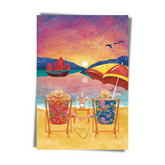 GREETING CARD:  Beach Couple