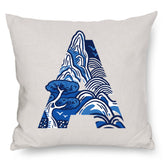CUSHION: Chinoiserie Alphabet/Number (A-Z / 0-9)