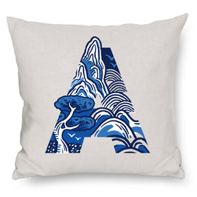CUSHION: Chinoiserie Alphabet/Number (A-Z / 0-9)