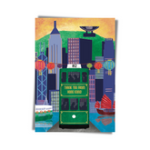 GREETING CARD: Thank You from Hong Kong - Daylight Green Tram