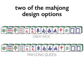 PERSONALISED HOODIE: Mahjong Design (BLACK)