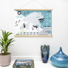 Lavender HK TRAILS: Magnetic Hanging Frame