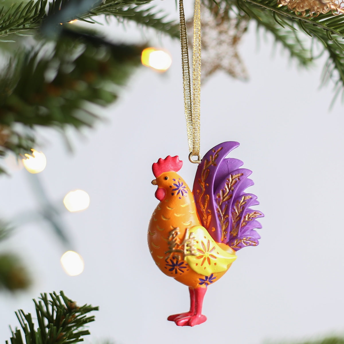 ZODIAC HANGING DECORATION: Rooster