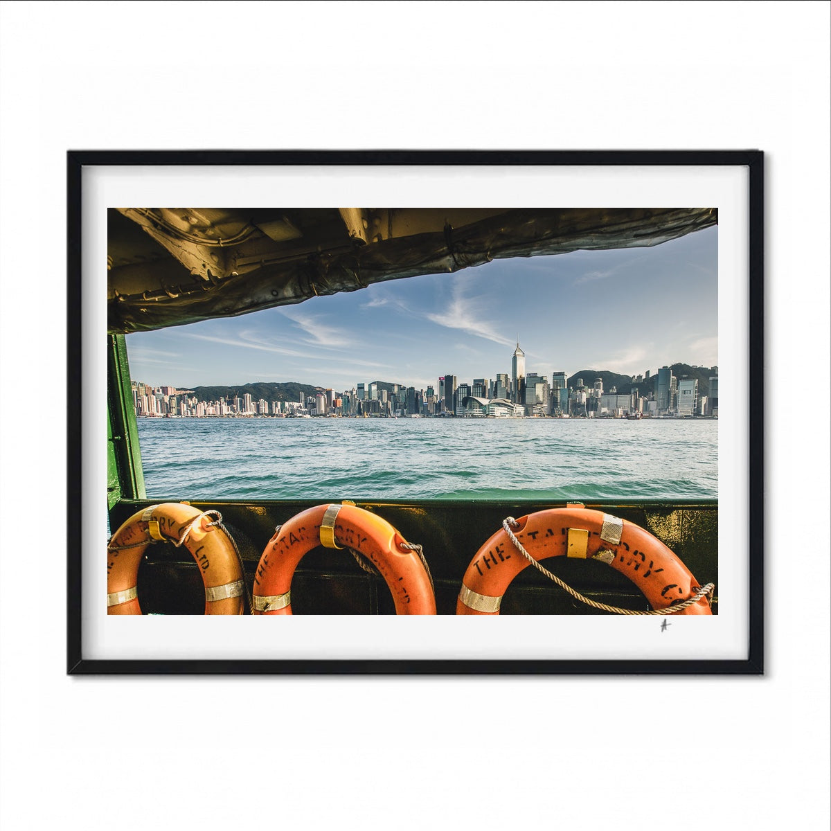 Light Gray COLLECTOR'S PRINT - View Through the Star Ferry