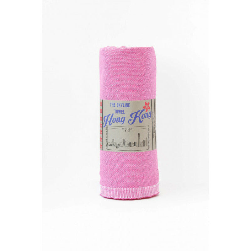 White Smoke TURKISH TOWEL: HK SKYLINE (5 Colours Available)