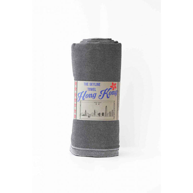 Dark Slate Gray TURKISH TOWEL: HK SKYLINE (5 Colours Available)