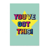 Gray GREETING CARD: QCard -You've Got This