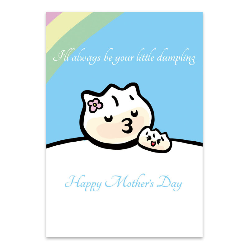 Sky Blue GREETING CARD: MOTHER'S DAY - Dumplings