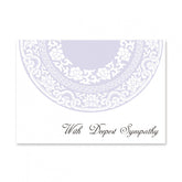 Lavender GREETING CARD: With Deepest Sympathy