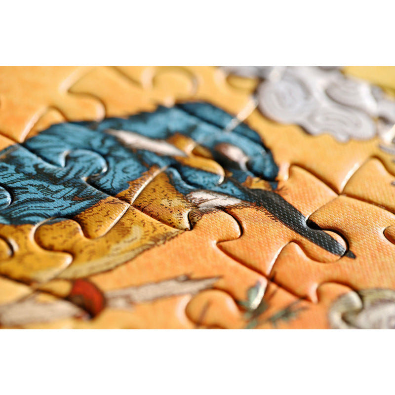Sandy Brown DOUBLE-SIDED 300pc PUZZLE: Land, Sea & Sky