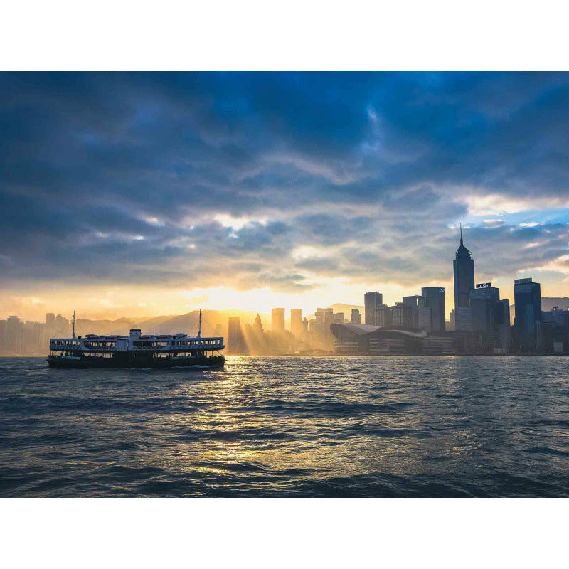 Dim Gray COLLECTOR'S PRINT - Star Ferry at Sunrise