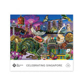 Dark Slate Gray LUXURY DOUBLE-SIDED 1000pc PUZZLE: Celebrating Singapore