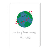 Steel Blue GREETING CARD PACK OF 8: Sending Love Across The Miles