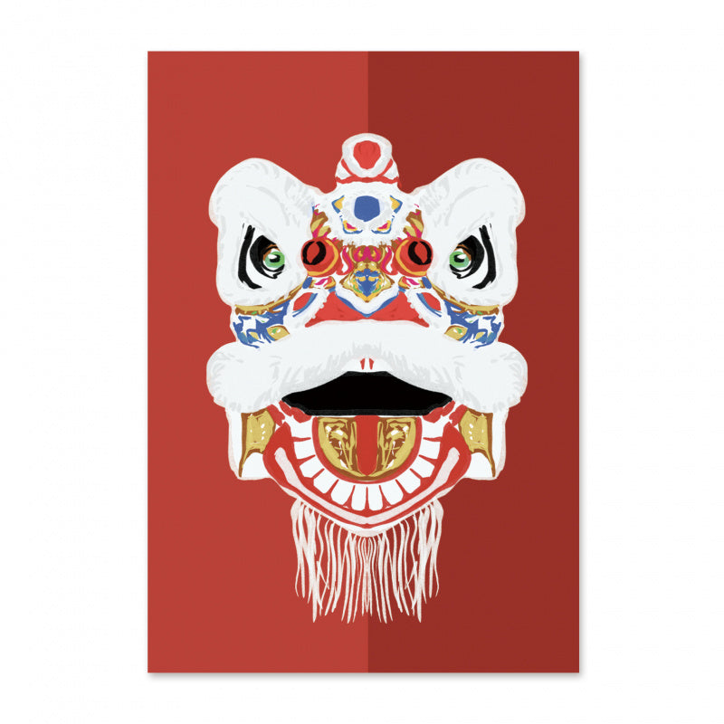 Sienna GREETING CARD: Lion Dance